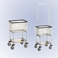 Deluxe Elevated Laundry Carts