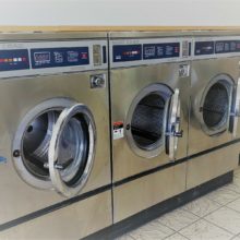 Refurbished Dexter T600 Stainless Front Load Washer Model with 40lbs 208-240 volts and 3 phase induction